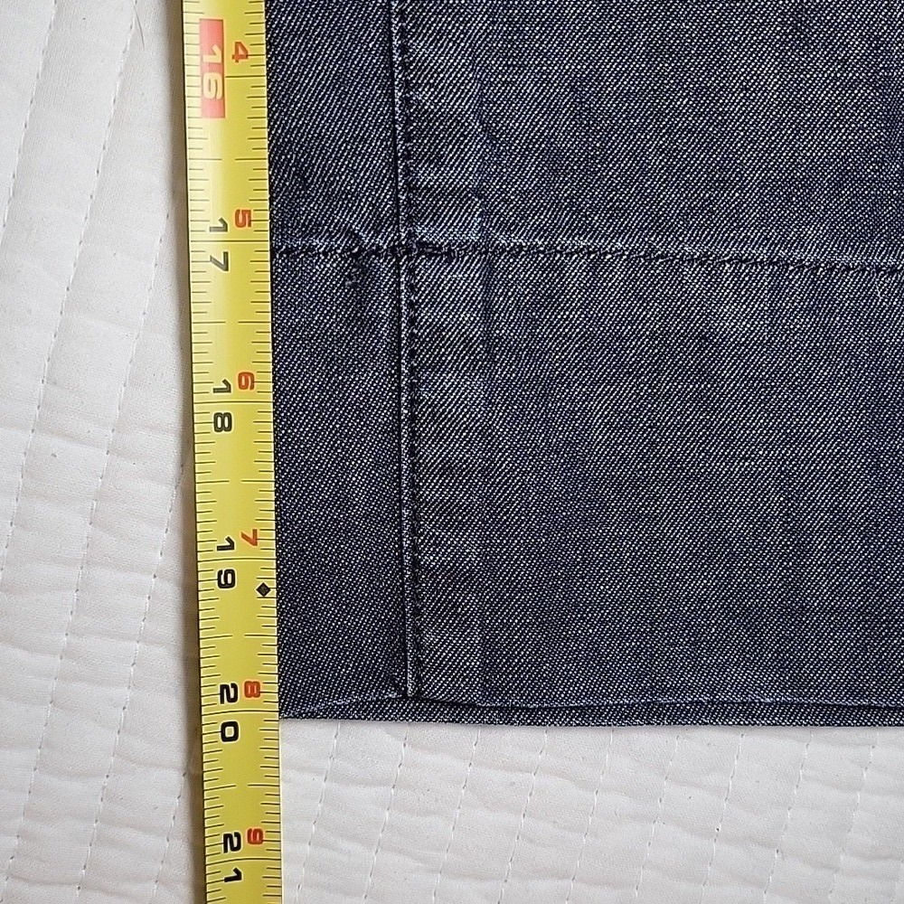 Lucky Brand Women Dark Wash Denim Capri Wide Leg Gaucho Pants Size 8/29 - Picture 9 of 11